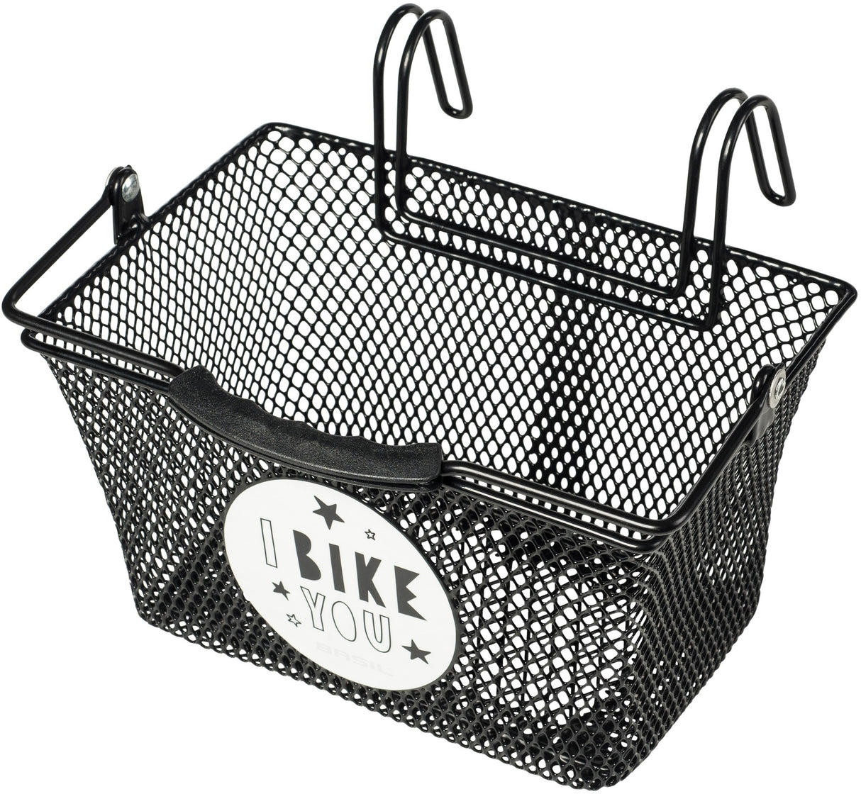 Basil Tivoli - Panier de vélo pour enfants - avant ou à l'arrière - noir