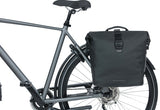 Basil Soho Nordlicht Double Bicycle Bag - Waterproof, Black, 41L