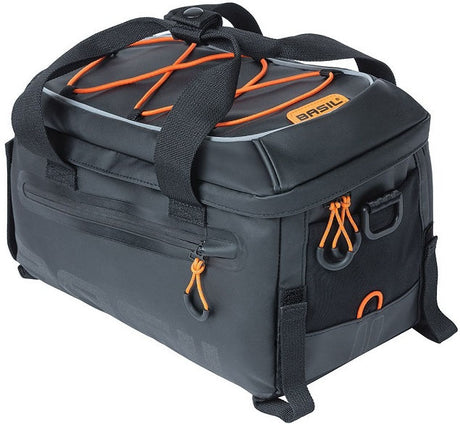 Basilikum Miles Gepäck Würfel Tasche Sporty Bicycle Bag für Männer und Frauen schwarz orange wasserdicht 7 Liter