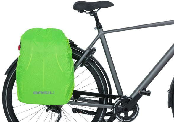 Basil B-Safe Pendler Nordlicht Moderner Fahrrad-Rucksack für Elektrofahrräder 18L Groen Unisex mit LED-Beleuchtung