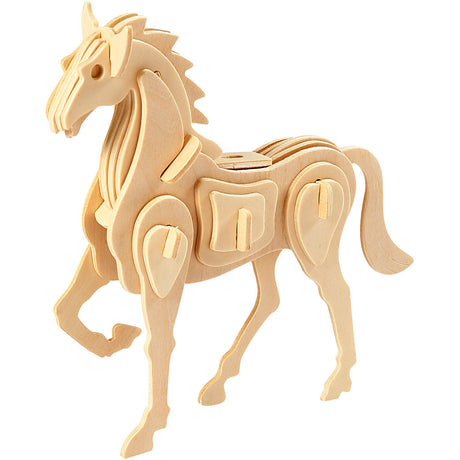 Creativ Company 3D-Puzzle, Pferd, Maße 18x4,5x16 cm, 1 Stück