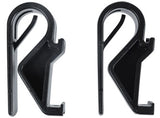 Basil Hook-On Sports-Black hooks for narrower luggage carriers (10-12mm)