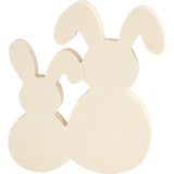 Creativ Company Hasen, H: 17 cm, B: 16 cm, Dicke 2 cm, 1 Set