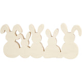 Creativ Company Hasen, H: 11 cm, B: 30 cm, Dicke 2 cm, 1 Set