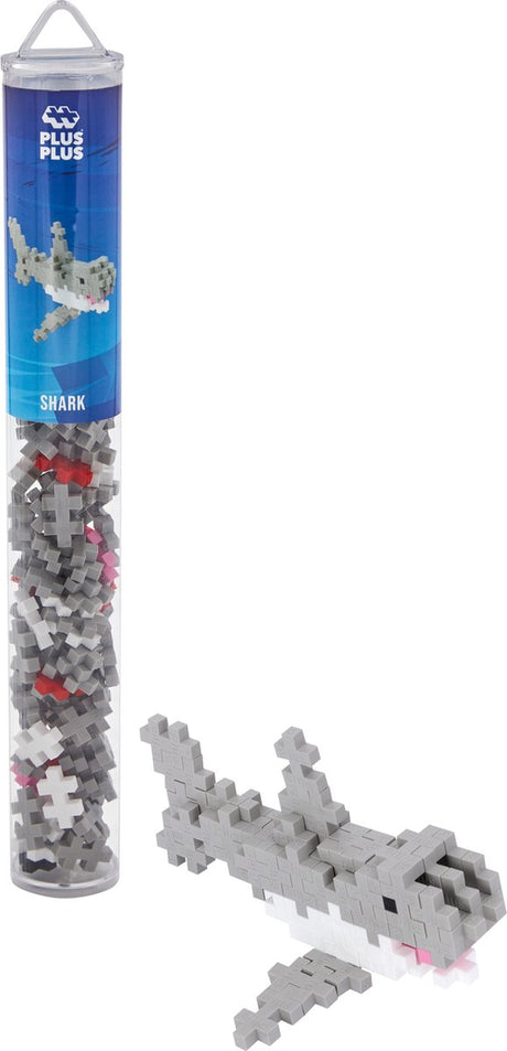 Plus-Plus Röhrenhai 100-teiliger Baukasten – 4240 – Konstruktionsspielzeug – Konstruktionsspielzeug – Set mit Bausteinen – ab 5 Jahren