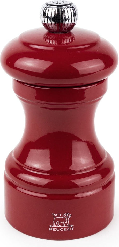 Peugeot Bistro Pfeffermühle 10 cm – Passionsrot – PEFC-Holz