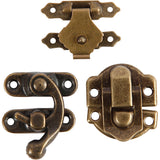Creativ Company Minibeschläge, Maße 16x19-19x29,5 mm, Antikgold, 15er Set 1 Box