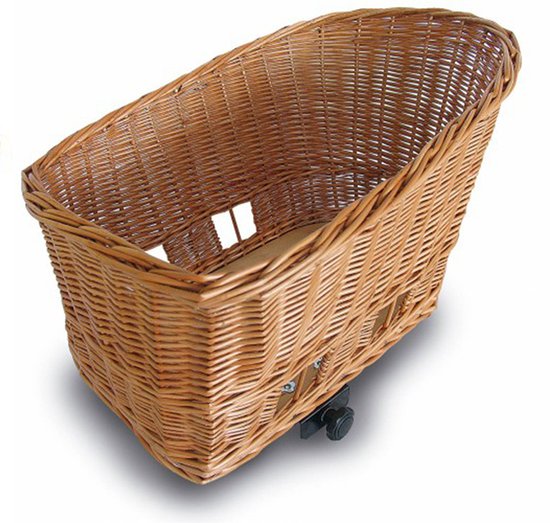 Basil Pasja - panier de vélo pour chiens - grand - 50 cm - panier arrière - Natural