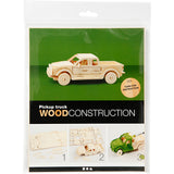 Creativ Company 3D-Puzzle, Pick-up-Truck, Maße 19,5x8x12 cm, 1 Stück