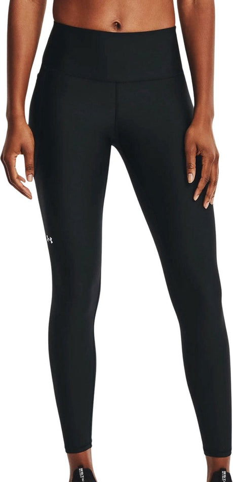 Under Armour Tech Hirise Leggings-Blk Damen-Sporthose – Schwarz – Weiß