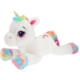 Pluchiez Plüsch Einhorn weiß liegend 80 cm