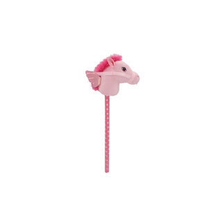 Pluchiez stokpaardje pluche 70 cm 3 assorti paard | 3 stuks