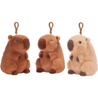 Plüsch-Capybara-Taschenclip 3-fach sortiert 12 cm | 12 Stück