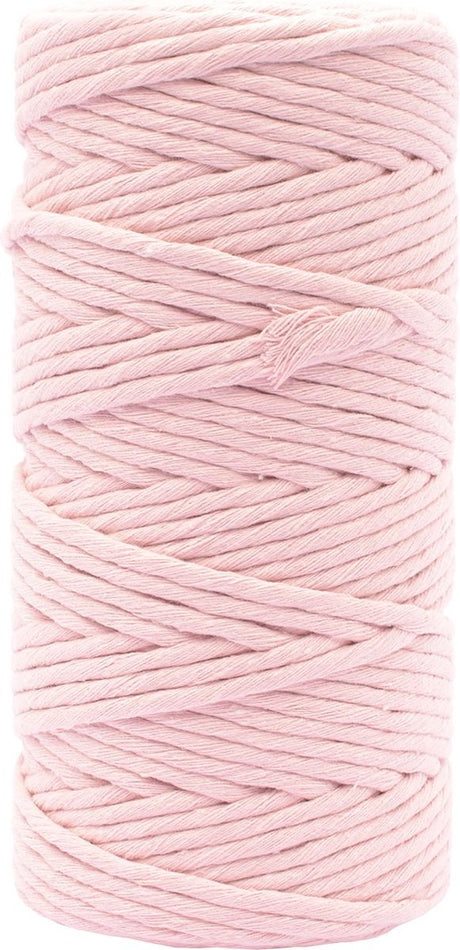 Vaessen creative macrame touw - lichtroze - 3mmx100m