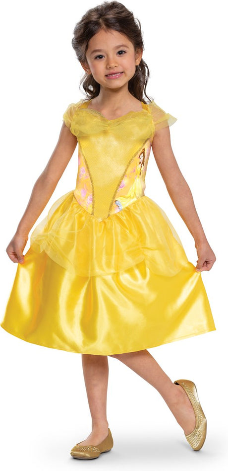 Verkleidung Disney Prinzessin – Die Schöne das Biest, Belle Basic Plus, Größe XS (3-4 Jahre)