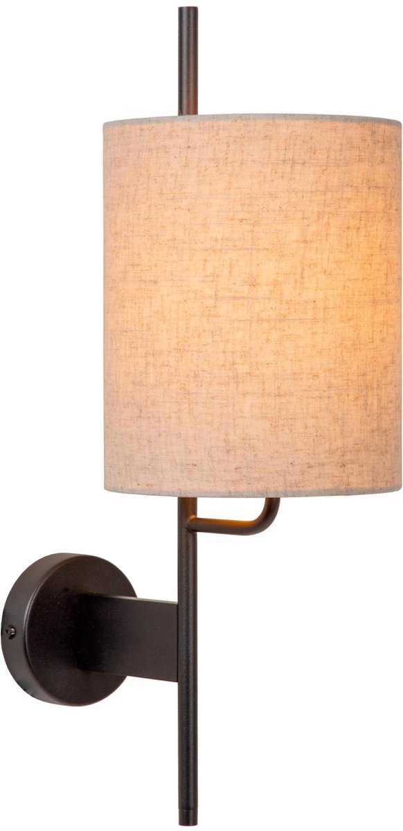 Lucide Magic - Wandleuchte - 1xe27 - mit USB-Ladepunkt - schwarz