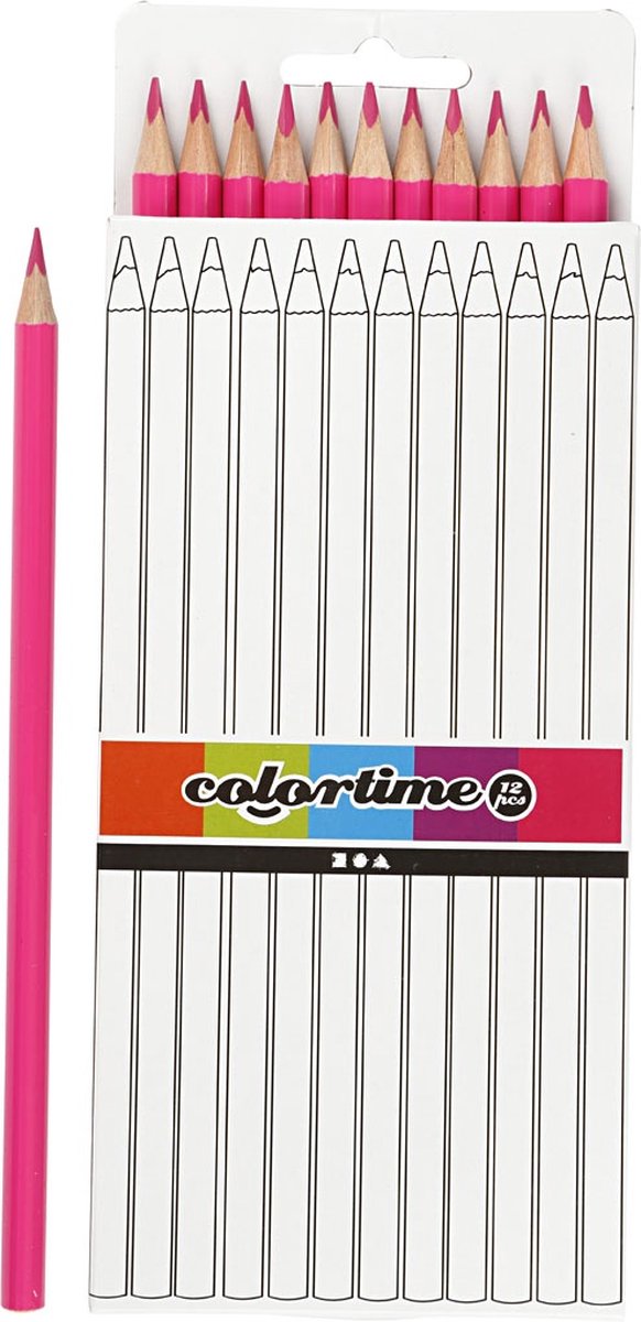Creativ Company dreieckige Buntstifte - rosa, 12 Stk.