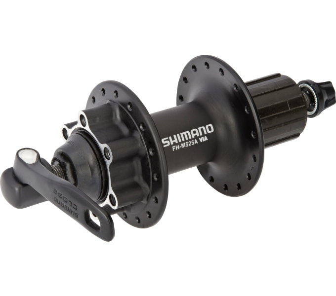 Shimano Hinterradnabe fh-m525-a 8 9 10 Gänge – 36-Loch 6-Loch-Bremsscheibenbefestigung – schwarz