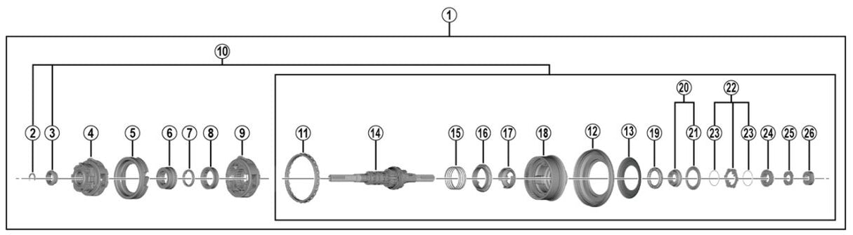 Shimano Nexus 7 notranja rolerja Y3ET98010