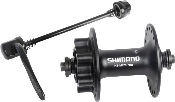 Front Shimano FH -M475 - 36 hål - 6 bultar med bromsskivmontering - svart