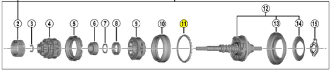 Shimano Nexus 7 Bullet Ring großer Y3ev98220