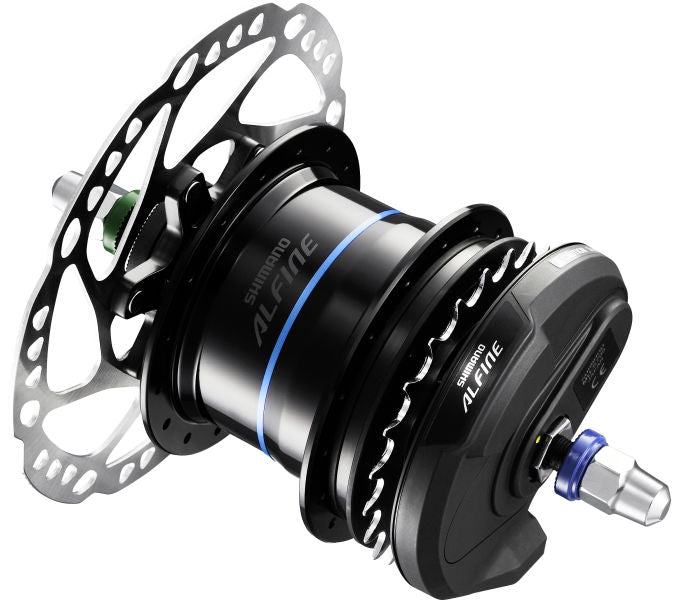 Shimano Gear Hub 8 Speed ​​Alfine DI2 SG-S7051 za disk zavore 36 lukenj črne