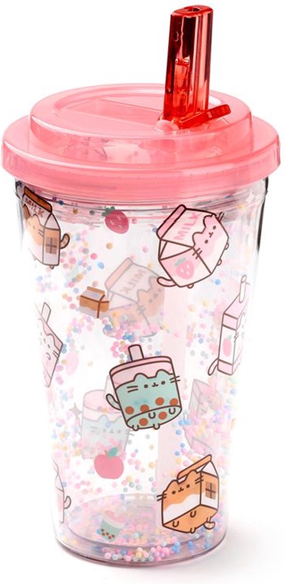 Pusheen trinkt bruchfesten, langlebigen, doppelwandigen Becher