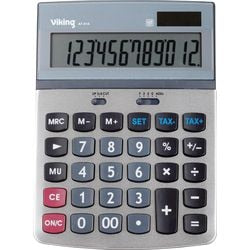 Financiële bureaurekenmachine viking at-814 zilver
