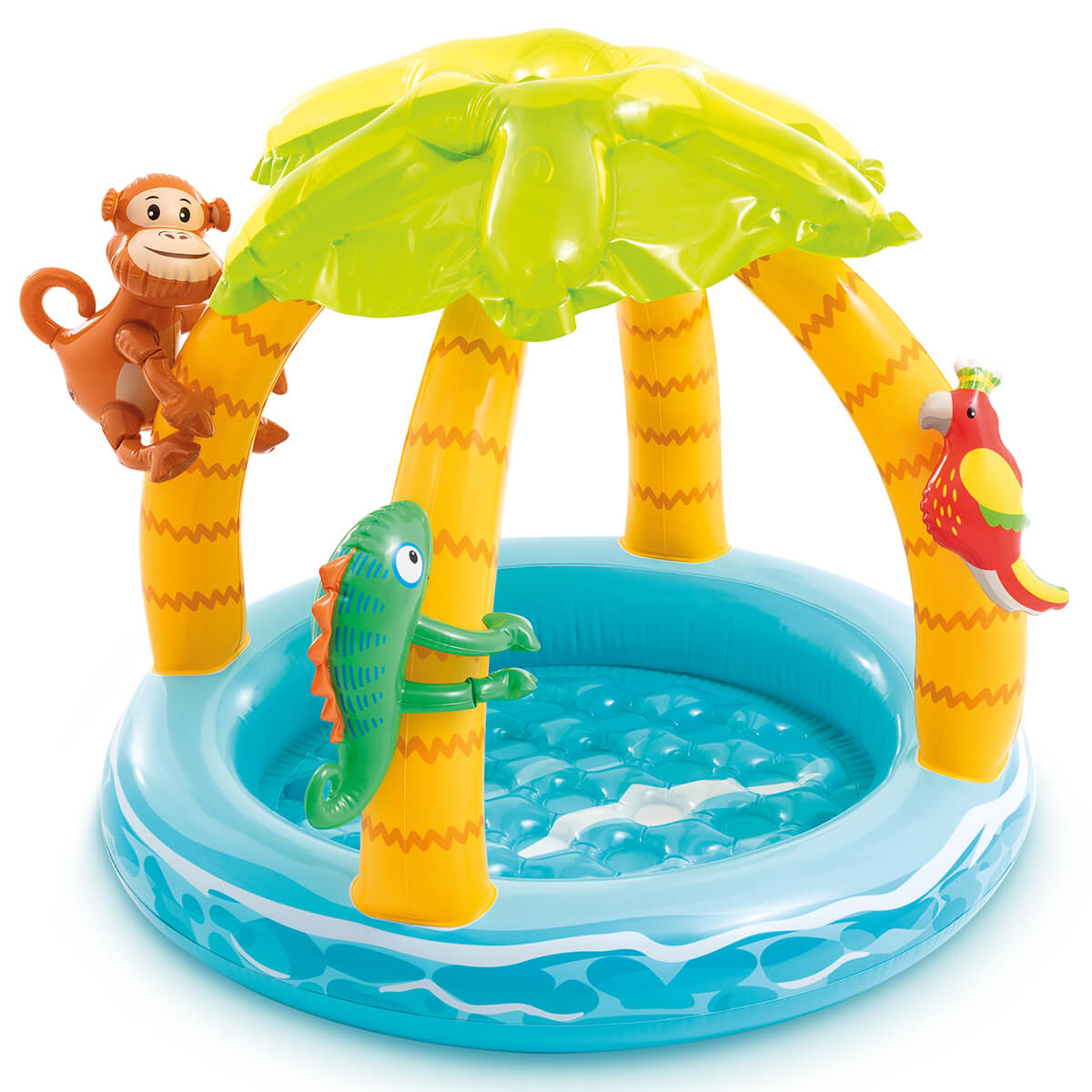 Piscina de bebé de la isla tropical Intex con techo