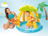 Piscina de bebé de la isla tropical Intex con techo