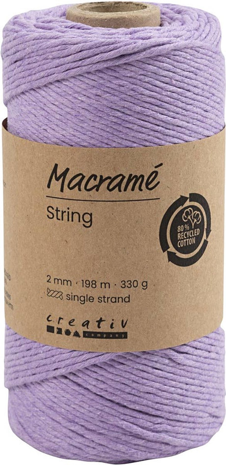 Creativ Company Makrameeschnur 2 mm 198 m lila