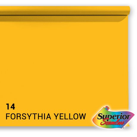 Superior Hintergrundpapier 14 Forsythia gelb 1,35 x 11 m