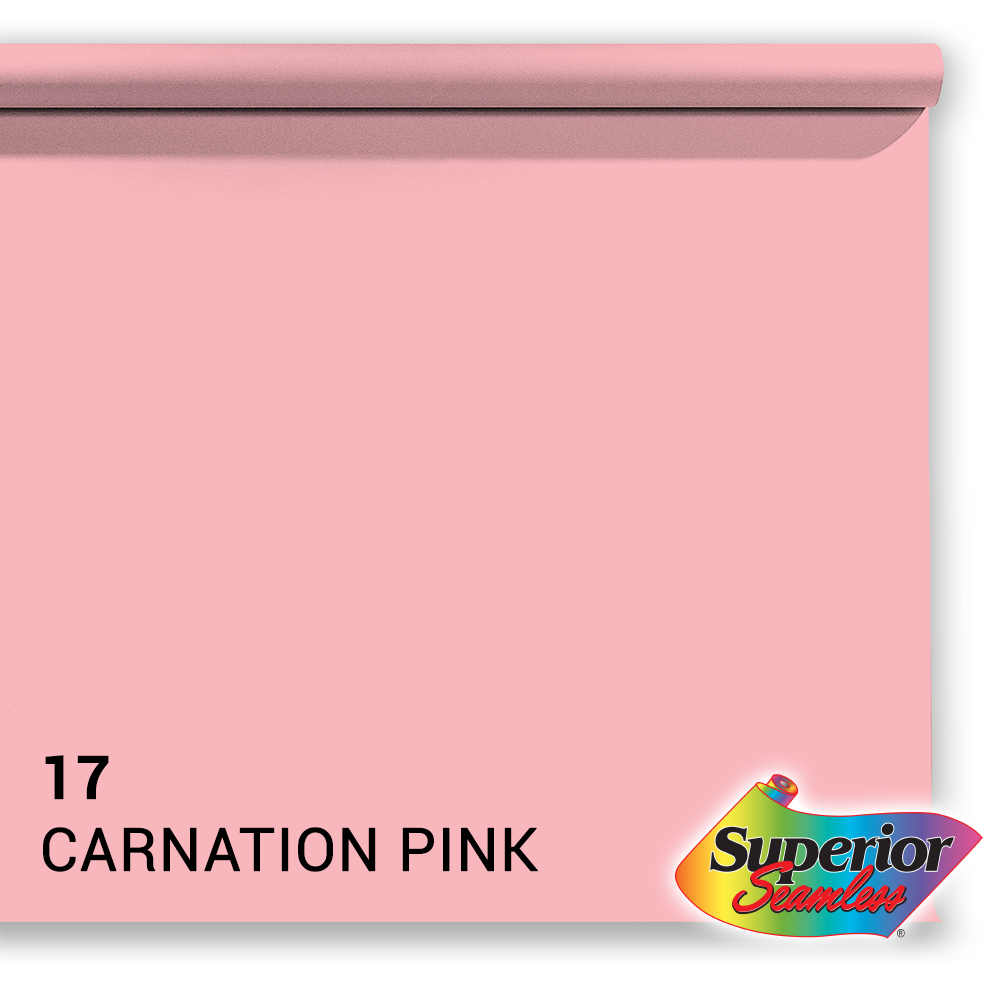 Vorgesetzter Hintergrundpapier 17 Carnation Pink 1,35 x 11m
