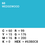 Vorgesetzter Hintergrundpapier 60 Wedgewood 1,35 x 11m