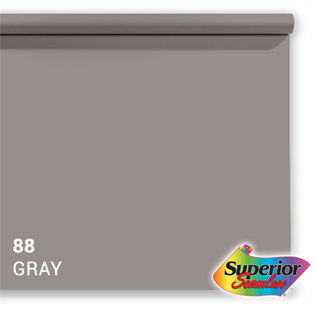 Überlegener Hintergrundpapier 88 Grau 3,56 x 15 m