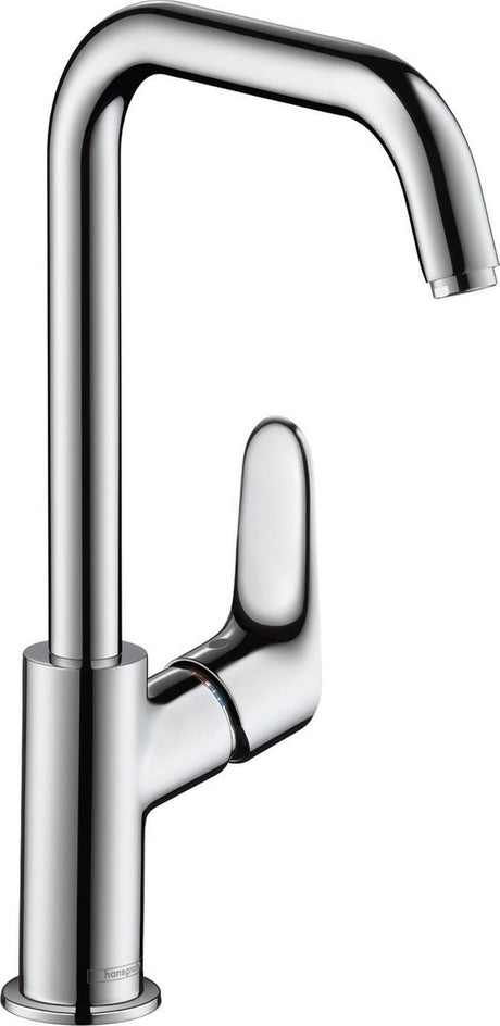 Hansgrohe Focus – Waschtisch-Mischbatterie – Einhebelbedienung – ohne Ablaufgarnitur – 240 mm – schwenkbarer Auslauf – Chrom