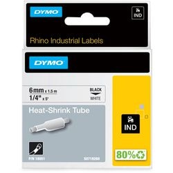 Dymo krimptube industrial zwart, wit