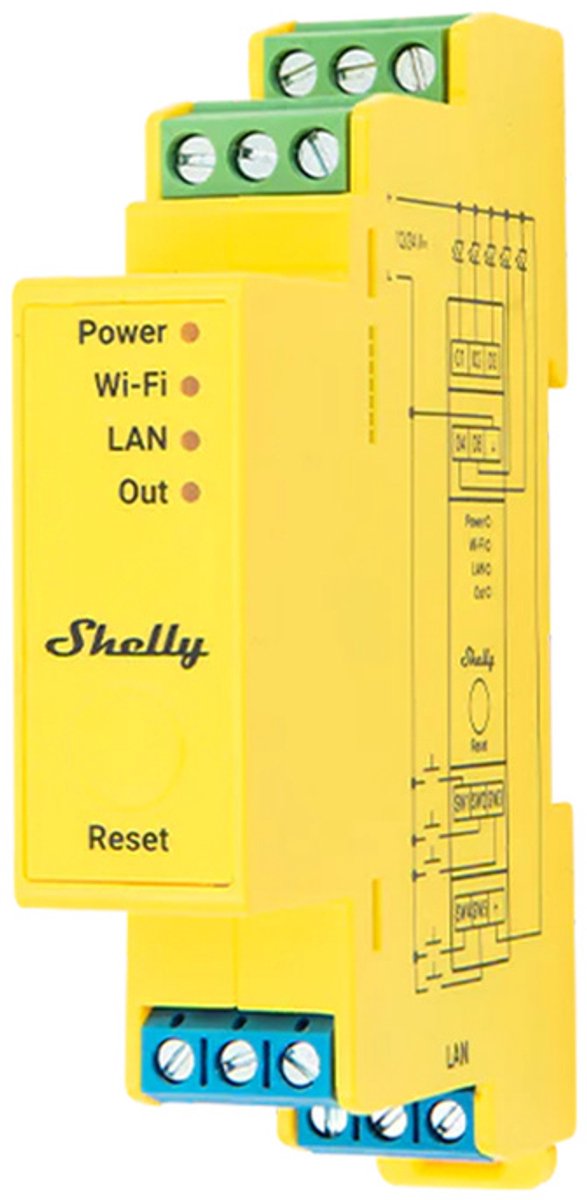 Shelly 5-Kanal-Wi-Fi-RGBWW-Pro-Beleuchtungscontroller für Smart