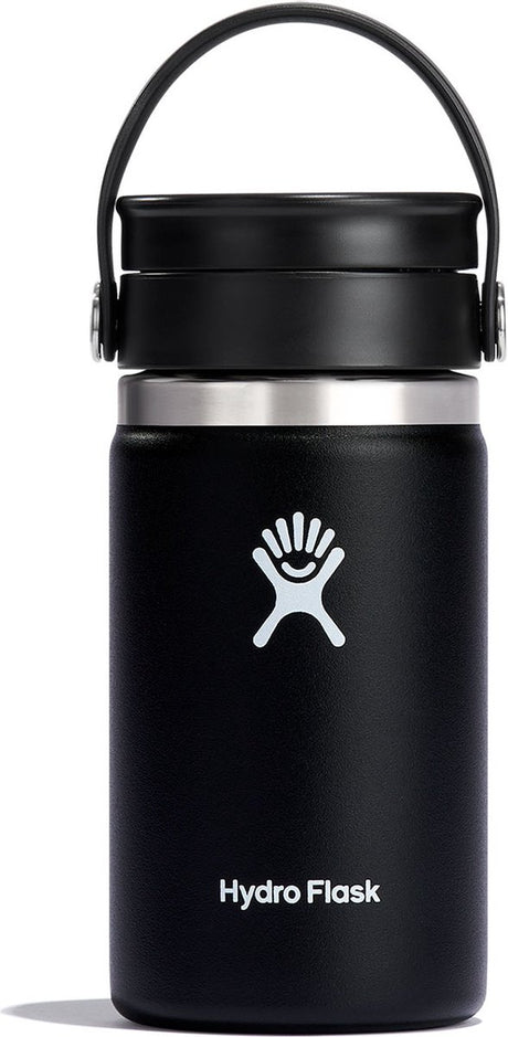 Hydro Flask Kaffeetasse mit breitem flexiblem Trinkdeckel (354 ml) – Schwarz