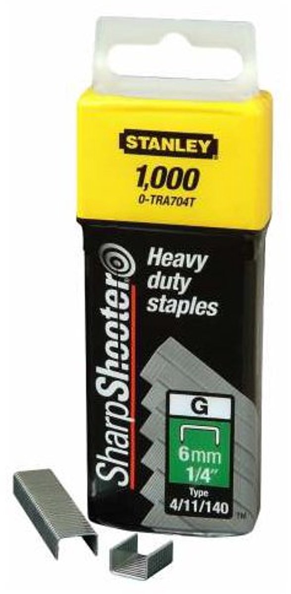 Stanley Heftklammern 6 mm Typ G – 1000 Stück