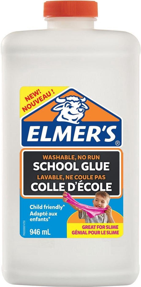 Elmer's weißer PVA-Kleber | 946 ml | waschbar und kinderfreundlich | Ideal zum Herstellen von Schleim und zum Basteln