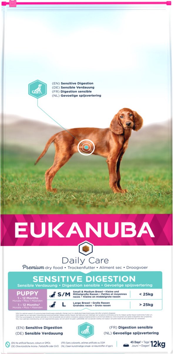 Eukanuba Futter für Welpen Junior Huhn 12 kg
