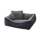 Sun Garden Luxus-Hundebett Lucky + Kissen 59x67x20cm grau