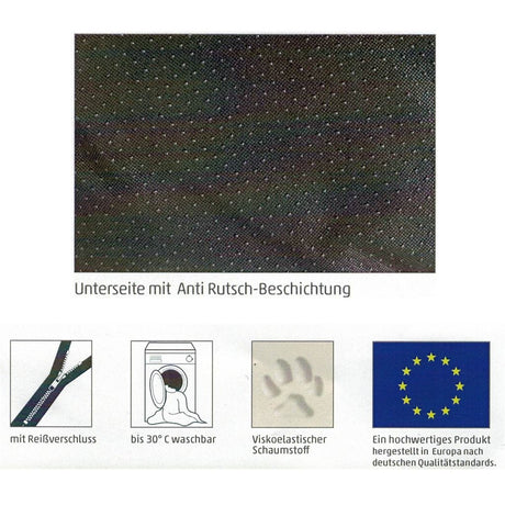 Sun Garden Lou orthopädisches Hundekissen 80x55x5cm grau
