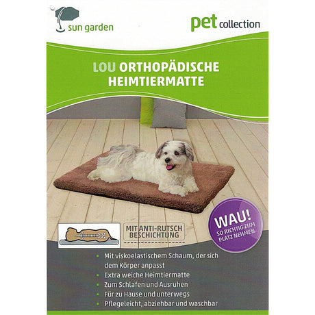 Orthopädisches Hundekissen Sun Garden Lou 80x55x5cm anthrazit
