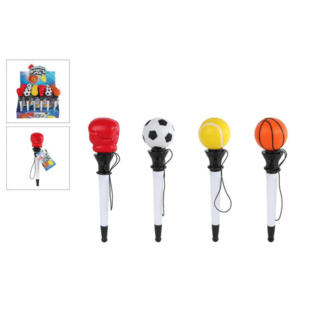 Kugelschreiber Sportball 18cm 4-fach sortiert