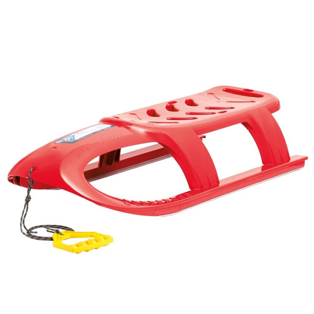 Einfache Kunststoff-Schlittenkugel 102,5x40x23 cm rot
