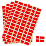 Creativ Firmenflagge, Größe 15x22 mm, 72 Stück 1 Box, Dänemark