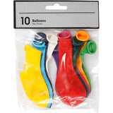 Creativ Company Luftballons, rund, D 23 cm, verschiedene Farben, 10 Stück 1 Box