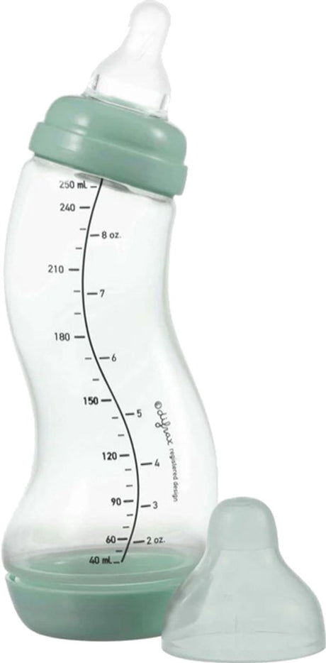Difrax Babyflasche Natur – 250 ml – Grün – 1 Stück – S-Flasche – Anti-Kolik